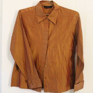 Express ✤ Color Shift Button Down Collared Blouse